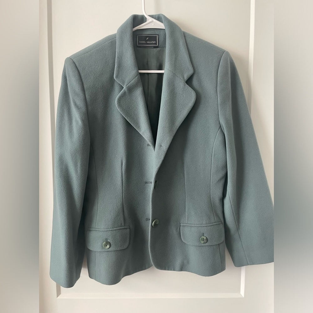 Daniel Hechter Paris Sage Green Blazer – Size 10